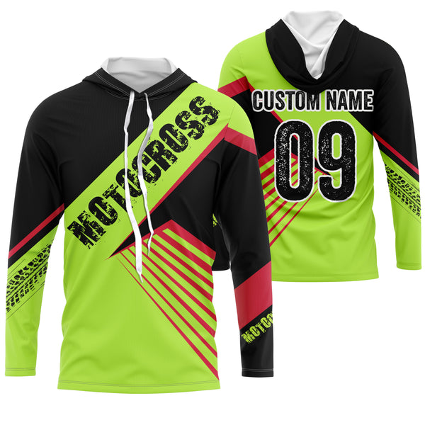 Personalized Motocross Jersey UPF30+ Dirt Bike Bikers Off-Road Adult&Kid Riders MX Racing Shirt| NMS764