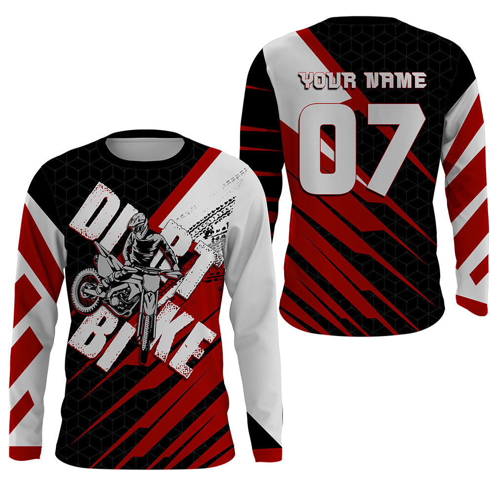 Personalized Dirt Bike Jersey UPF30+ Kid&Adult Riders Motocross Racing Off-road Motorcycle Shirt NMS1441