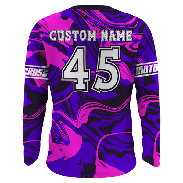 Dirt Bike Mom Personalized Jersey UPF30+ Brap Motocross Mom Racing Shirt Mother's Day Gift NMS1379