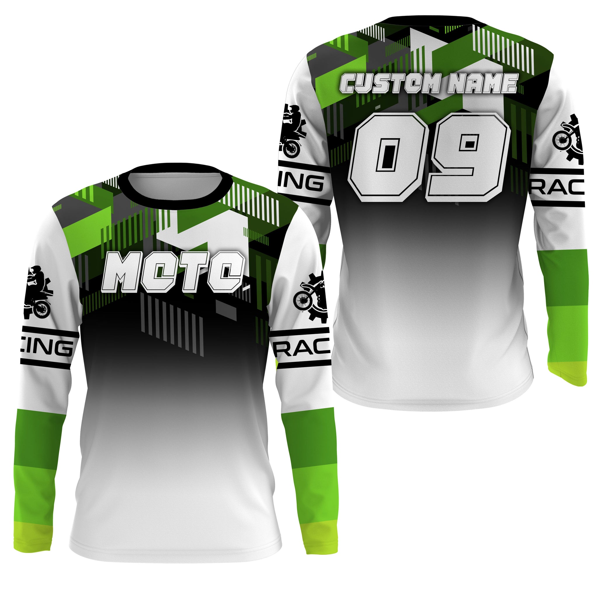 Personalized Moto Rider Jersey UPF30+ Dirt Bike Racing Motocross Off-Road MX Adult&Kid Shirt| NMS767