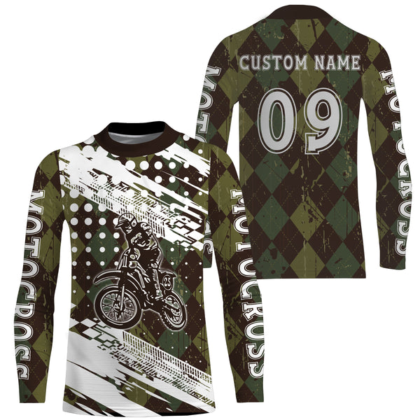 Personalized Motocross Jersey UPF30+ Kid&Adult Custom Dirt Bike Racing Shirt Off-road Motorcycle| NMS614