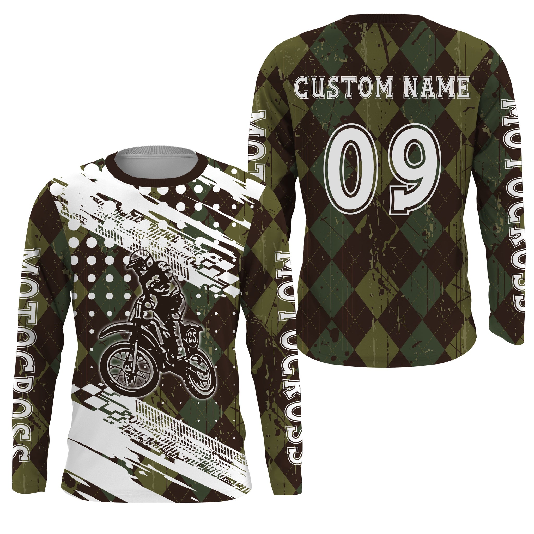 Personalized Motocross Jersey UPF30+ Kid&Adult Custom Dirt Bike Racing Shirt Off-road Motorcycle| NMS614