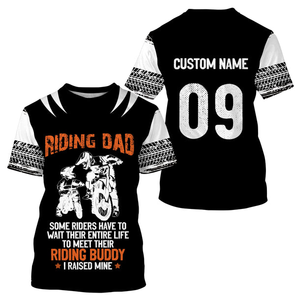 Riding Dad Personalized Riding Jersey Motocross Dirt Bike Dad Biker MX Racing Dad Motorcycle| NMS534