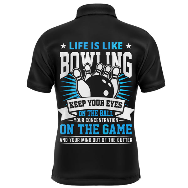 Men Flame Bowling Shirt Personalized Name Bowling Polo Short Sleeve Men Bowler Jersey NBP110