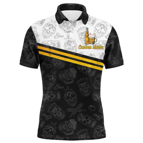 Funny Bowling Shirt for Men Easily Distracted By Bowling and Beer Custom Bowling Polo Jersey NBP112