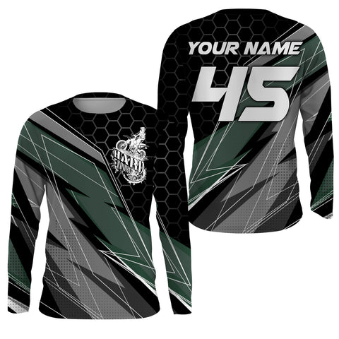 Hard Enduro Jersey Personalized Racing Shirt UPF30+ Adults&Kids, Dirt Bike Motorcycle Off-road Riders| NMS597