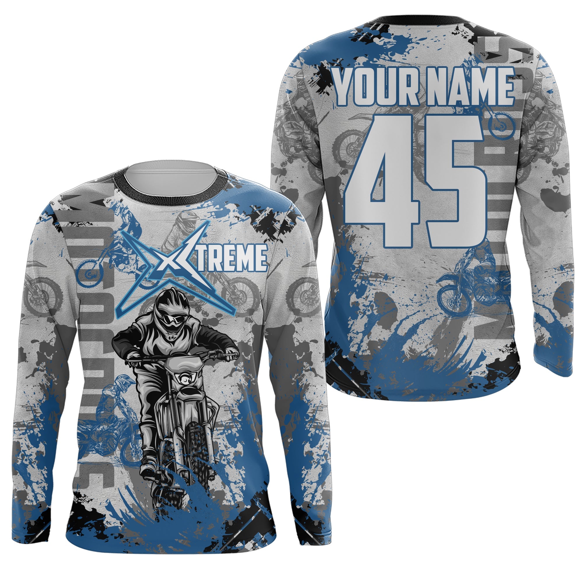 Extreme Motocross Jersey Custom Number Youth Men Dirt Bike Shirt MX Racing Motorcycle Off-road NMS1415