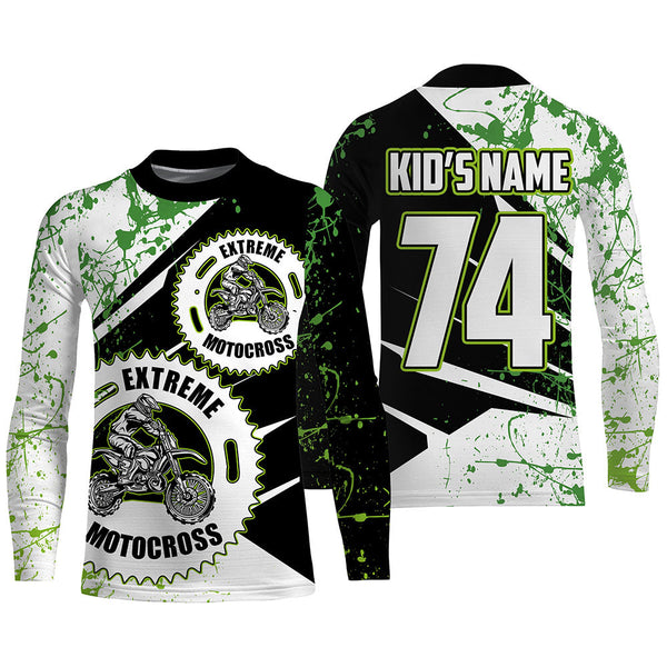 Extreme Motocross Jersey UPF30+ Youth Men Women Custom Dirt Bike Racing Shirt Off-road NMS1374