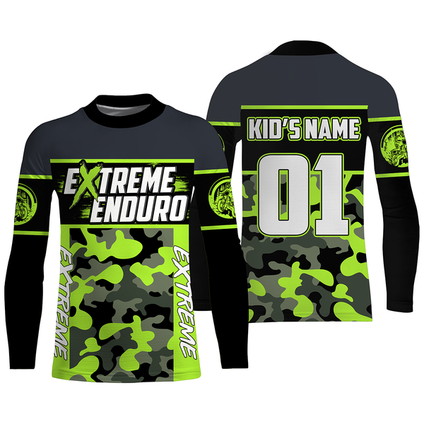 Extreme Enduro Personalized Jersey UPF30+ Camo Off-road Dirt Bike Racing Adult&Kid Mountain Terrain| NMS709