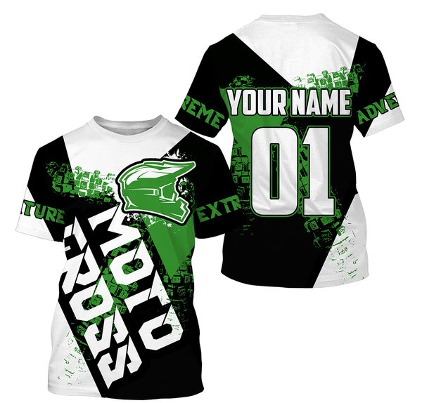 Personalized Motocross Jersey UPF30+ Extreme MX Off-Road Adult&Kid Dirt Bike Powersport Jersey| NMS755