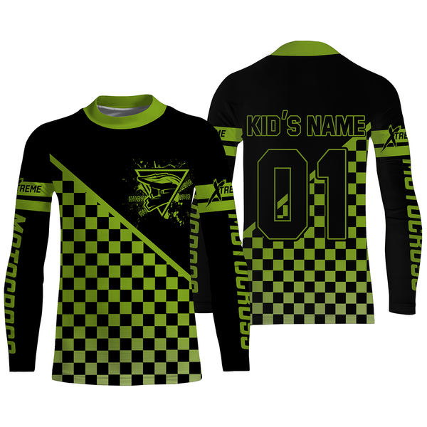 Personalized Motocross Jersey UPF30+ Dirt Bike Racing Shirt Off-Road MX Adult&Kid Riders| NMS766