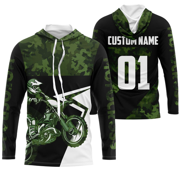 Camo Motocross Personalized Jersey UPF30+ Kid&Adult Dirt Bike Racing Shirt Off-road Motorcycle| NMS613