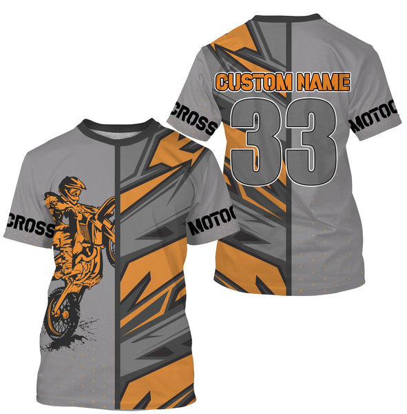 Personalized Motocross Jersey UPF30+ for Kid&Adult Riders Dirt Bike Racing Off-road Motorcycle Racewear| NMS620