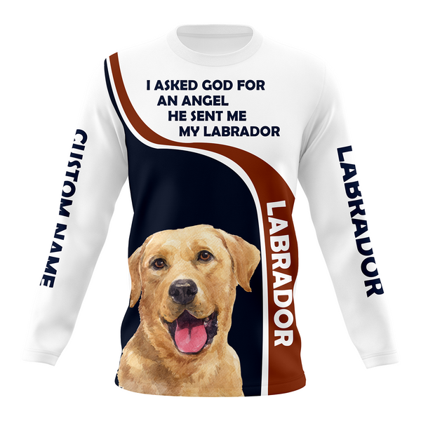 Labrador Dog 3D Full Print Hoodie Long Sleeve| Unisex Labrador Shirt for Lab Owner Lab Dad Lab Mom| JTSD343