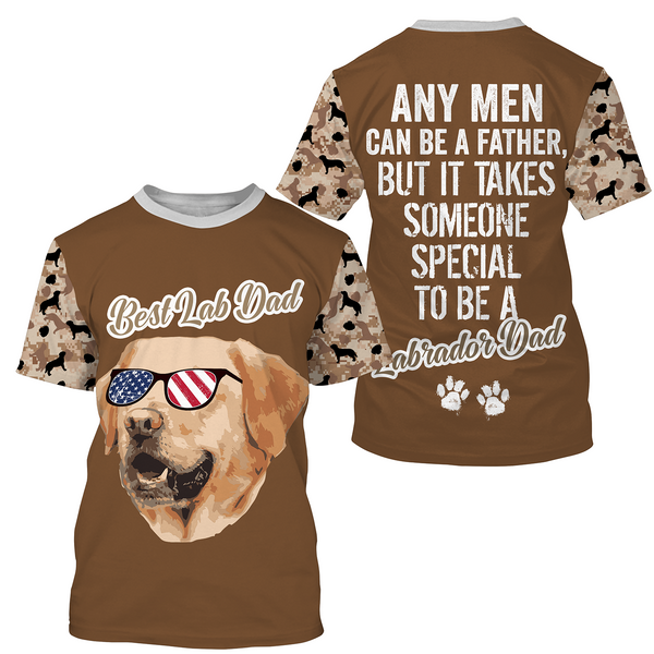 Labrador Dad Shirt Gift for Best Lab Dad American Lab Owner Gift Labrador Owner Shirt for Men| JTSD346