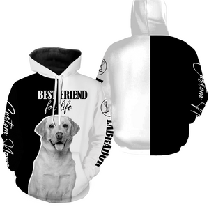 Labrador Retriever Shirt - Best Friend For Life Labrador Shirt for Men Women Lab Mom Lab Dad Shirt| JTSD348