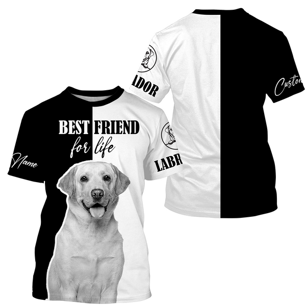 Labrador Retriever Shirt - Best Friend For Life Labrador Shirt for Men Women Lab Mom Lab Dad Shirt| JTSD348