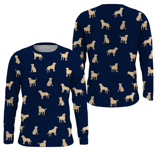 Labrador Retriever Lover Hoodie Long Sleeve Blue Shirt Kid Adult Shirt Lab Owner Labrador Owners| JTSD350