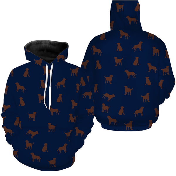 Labrador Retriever Lover Hoodie Long Sleeve Blue Shirt Kid Adult Shirt Lab Owner Labrador Owners| JTSD352