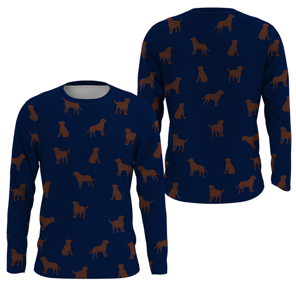 Labrador Retriever Lover Hoodie Long Sleeve Blue Shirt Kid Adult Shirt Lab Owner Labrador Owners| JTSD352