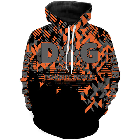 Dog Are My Favorite People 3D Full Print T-shirt Long Sleeve Hoodie| Custom Dog Shirt for Men Women Dog Lover| JTSD238