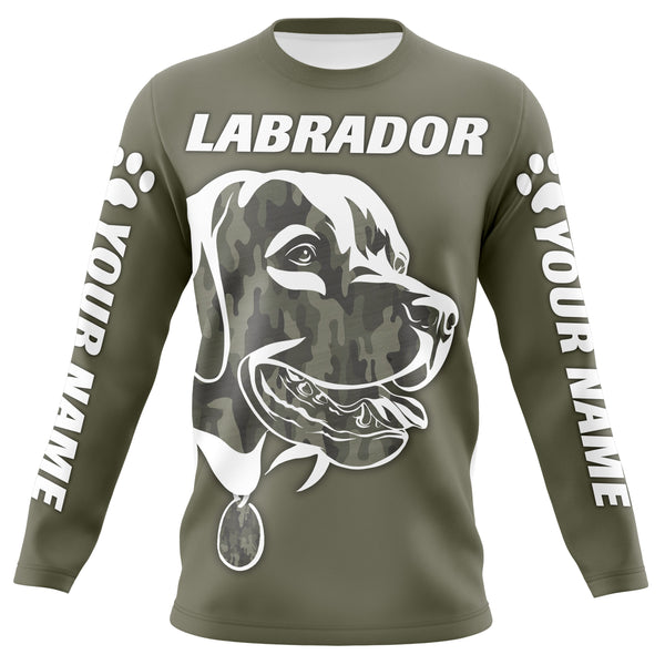 Labrador Dog Lover Hoodie Long Sleeve| Custom Name Shirt for Lab Dad Lab Mom Dog Dad| JTSD269