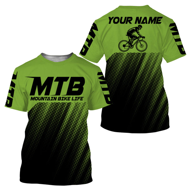 MTB Jersey, Personalized Cycling Shirt for Cyclist, Bike Rider, Cycling Racing, Biking Shirt| JTS441