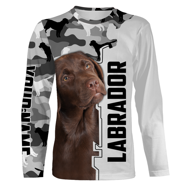 Chocolate Labrador Retriever Shirt| Custom All Over Print Chocolate Labrador Owner Shirt Lab Owner| JTSD349