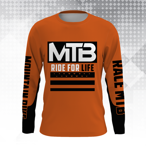 Mountain Bike Long Sleeve Jersey, Custom MTB Downhill Bike BMX Racing Cycling Shirt UV Protection| JTS494