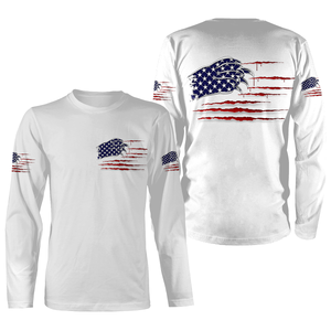 Unisex Dog & American Flag 3D All Over Printed T-shirt Long Sleeve Hoodie| Dog Lover Shirt Dog Theme Apparel| JTSD230