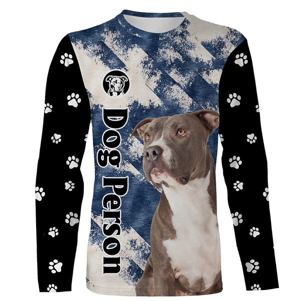 Pitbull Dog 3D Full Printed T-shirt Long Sleeve Hoodie| Unisex Cool Pitbull Shirt for Pitbull Lover JTSD239