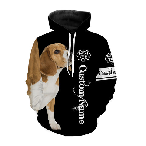 American Foxhound 3D Dog Shirt for Dog Lover| Custom Name Dog Print Shirt for Foxhound Lover| JHD195