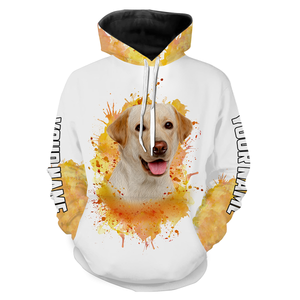 Labrador Retriever Lover 3D T-shirt Long Sleeve Hoodie| Custom Name Labrador Shirt for Lab Mom Lab Dad JTSD297