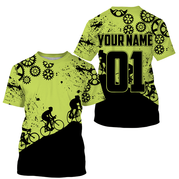 Mountain Bike Shirts| Custom Cycling Jersey, MTB Racing Bicycle Off-road Shirts UV Protection UPF 30+| JTS475