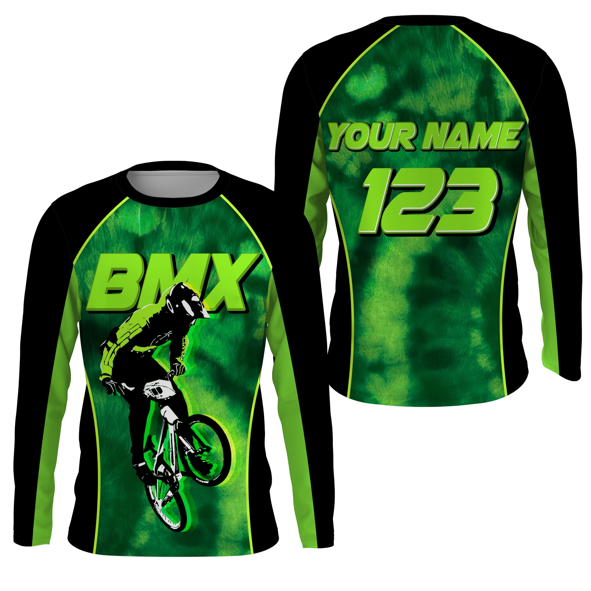 BMX racing jersey Custom UPF30+ Tie Dye riding shirts Freeride off-road Cycling adult&kid racewear| SLC42