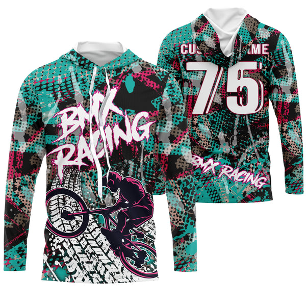 Custom BMX riding jersey UPF30+ racing shirts off-road Cycling adult&kid team racewear| SLC35