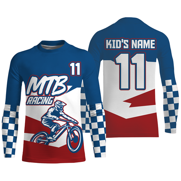 Personalized MTB riding jersey UPF30+ Mountain Biking off-road shirts Cycling adult&kid racewear| SLC45