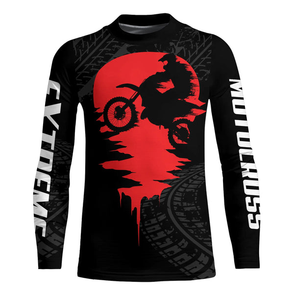 Motocross Racing Jersey UPF30+ Youth Dirt Bike Shirt for Men Kid Women Extreme Racing Off-Road XM11