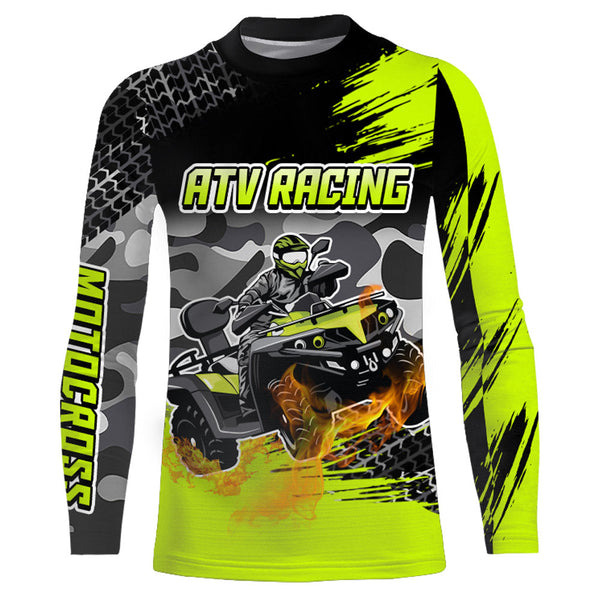 ATV Motocross Racing Jersey Upf30+ ATV Quad Bike Motorcycle Riding Shirt ATV Racing Jersey MX14