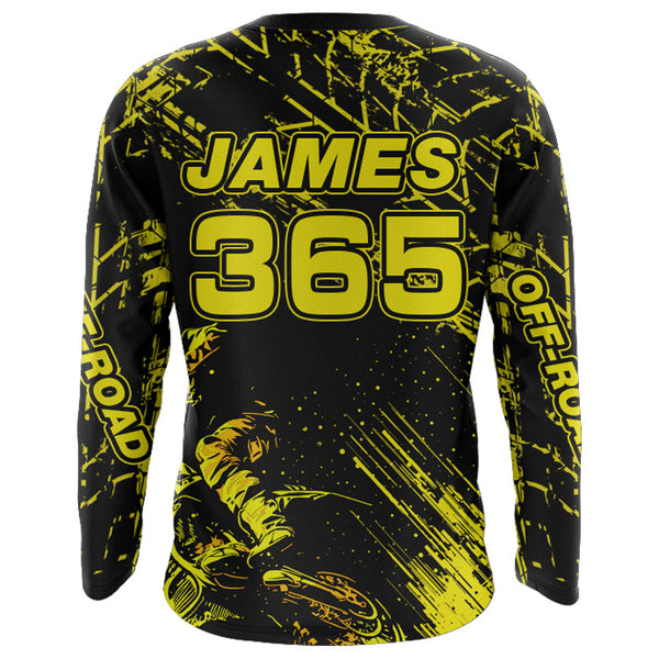 Motocross Racing Jersey Yellow Upf30+ Men Women Kid Dirt Bike Shirt Motorcycle Jersey XM200