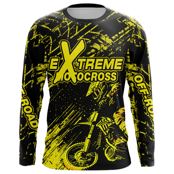 Motocross Racing Jersey Yellow Upf30+ Men Women Kid Dirt Bike Shirt Motorcycle Jersey XM200