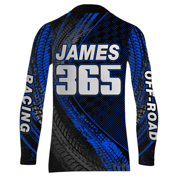 Dirt Bike Jersey Men Kid Women Upf30+ Blue Motocross Shirt Racing Off-Road Shirt XM203