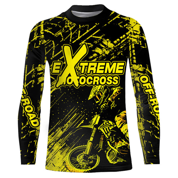 Motocross Racing Jersey Yellow Upf30+ Men Women Kid Dirt Bike Shirt Motorcycle Jersey XM200