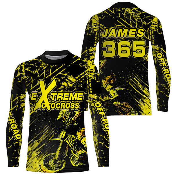 Motocross Racing Jersey Yellow Upf30+ Men Women Kid Dirt Bike Shirt Motorcycle Jersey XM200