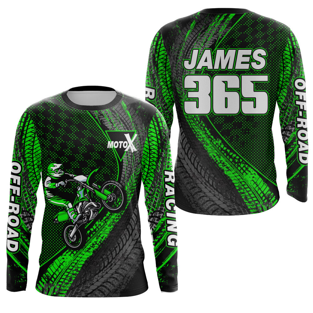 Youth Dirt Bike Jersey UPF30+ Motocross Shirt MX Racing Off-Road Motorcycle Riding Shirt XM203