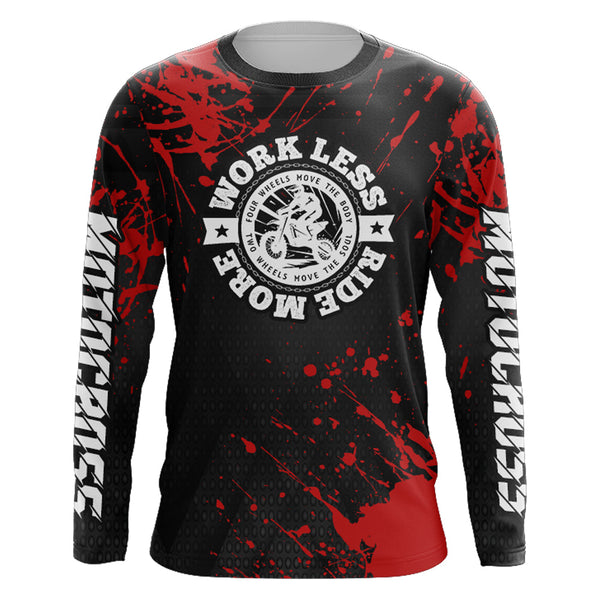 Red Motocross Racing Jersey Men Kid Upf30+ Dirt Bike Riding Shirt Off-Road MX Jersey XM239