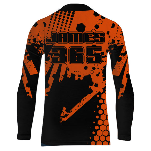 Dirt Bike Jersey Upf30+ Men Women Youth Motocross Shirt Orange MX Racing Shirt XM205