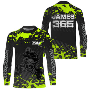 ATV Motocross Racing Jersey Upf30+ Custom ATV Quad Bike Shirt Kid Men Off-road Jersey MX37