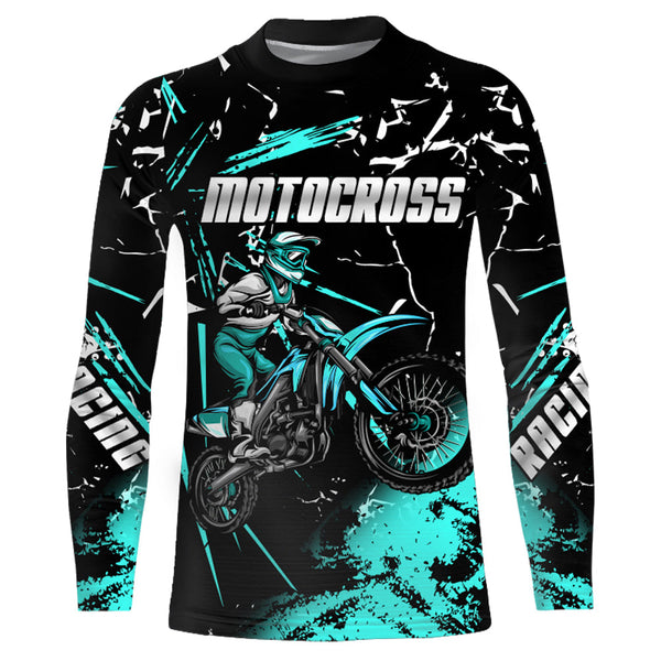 Motocross MX Racing Jersey Upf30+ Youth Dirt Bike Jersey Men Kid Motorcycle Riding Shirt XM216