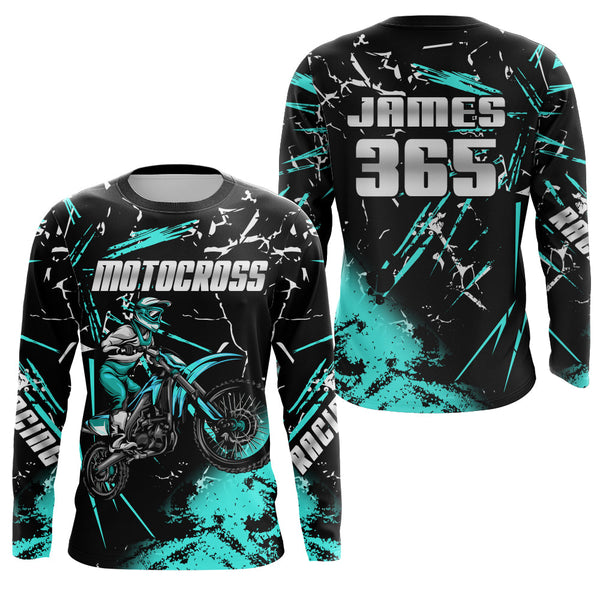 Motocross MX Racing Jersey Upf30+ Youth Dirt Bike Jersey Men Kid Motorcycle Riding Shirt XM216